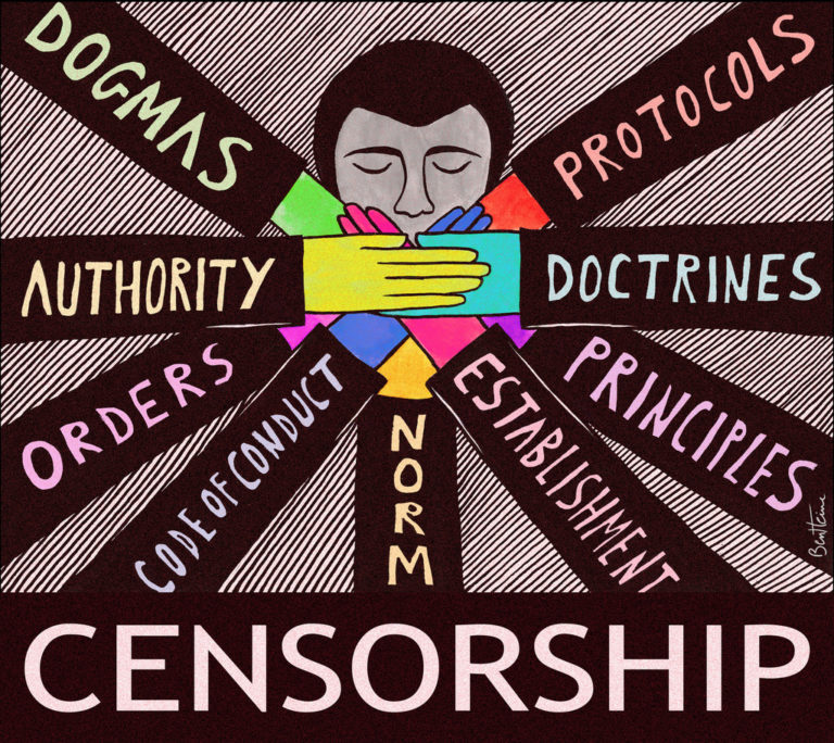 "Censorship" โดย Ben Heine ที่มา: http://www.ifc.com/makemediamatter/censorship-ben-heine.jpg
