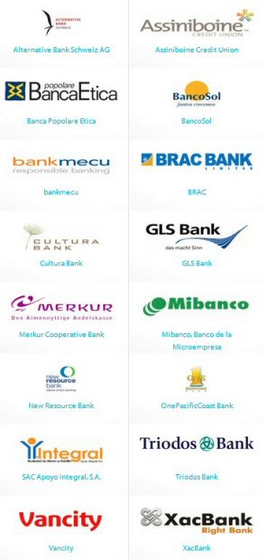 สมาชิกของ Global Alliance for Banking on Values
