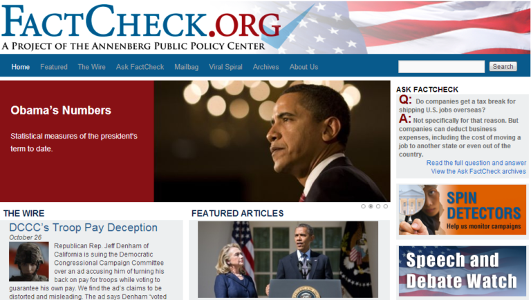 เวบไซต์ FactCheck.org