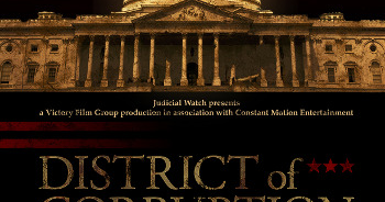 โปสเตอร์หนัง District of Corruption ภาพยนตร์สารดีทางการเมืองที่ตีแผ่ความไม่ชอบมาพากล ของการบริหารประเทศภายใต้การนำของ Barack Obama ที่มาภาพ :http://judicialwatch.org