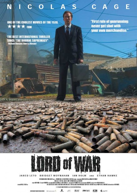 Lord of War หนังที่สะท้อนธุรกิจการค้าอาวุธกับสงครามที่มาพร้อมกับความโลภ ของทั้งพ่อค้าอาวุธและขุนทหารผู้กระหายสงคราม ที่มาภาพ : http://iizitem.files.wordpress.com