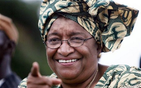 Ellen Johnson Sirleaf ประธานาธิบดีหญิงที่แข็งแกร่งของไลบีเรีย  ที่มาภาพ : http://i.telegraph.co.uk/multimedia/archive/02020/EllenJohnsonSirlea_2020543c.jpg