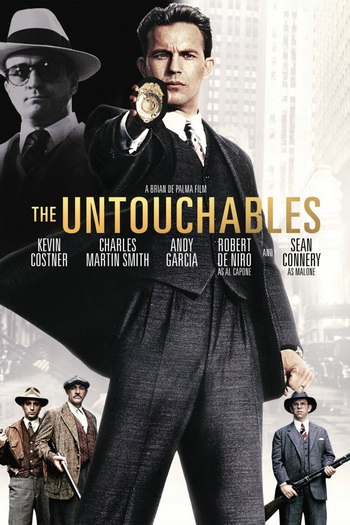 The Untouchables ของ Brain De Palma หนังที่เล่าเรื่องการจับ Al Capone ทีมาภาพ : http://www.bakbulizle.com/wp-content/uploads/2015/01/The-Untouchables.jpg 