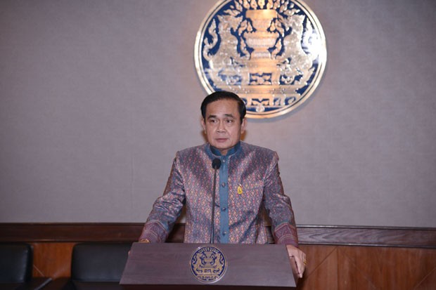 พล.อ.ประยุทธื จันทร์โอชา นายกรัฐมนตรีและหัวหน้า คสช. ที่มาภาพ: www.thaigov.go.th