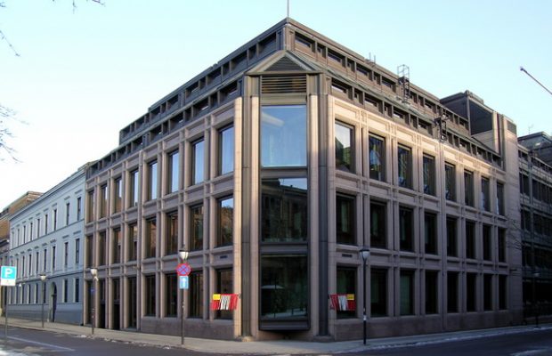 อาคาร Norges Bank ธนาคารกลางนอร์เวย์ที่กำกับดูแลกองทุน Government Pension Fund- Global ที่มาภาพ : wikipedia