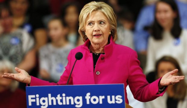 ฮิลลารี คลินตัน ที่มาภาพ : http://www.washingtontimes.com/news/2015/dec/9/clinton-launches-trump-tweaking-quiz-campaign-site/