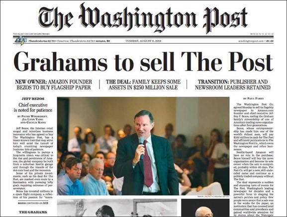 ข่าวการขายกิจการ Washington Post