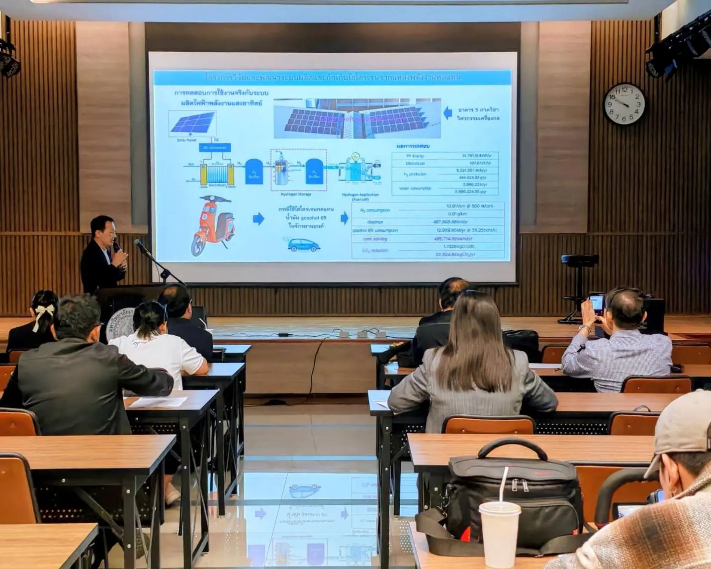 Le NBTC soutient l’Université Kasetsart pour présenter le développement d’un « prototype » de production et de stockage d’hydrogène, une énergie propre.